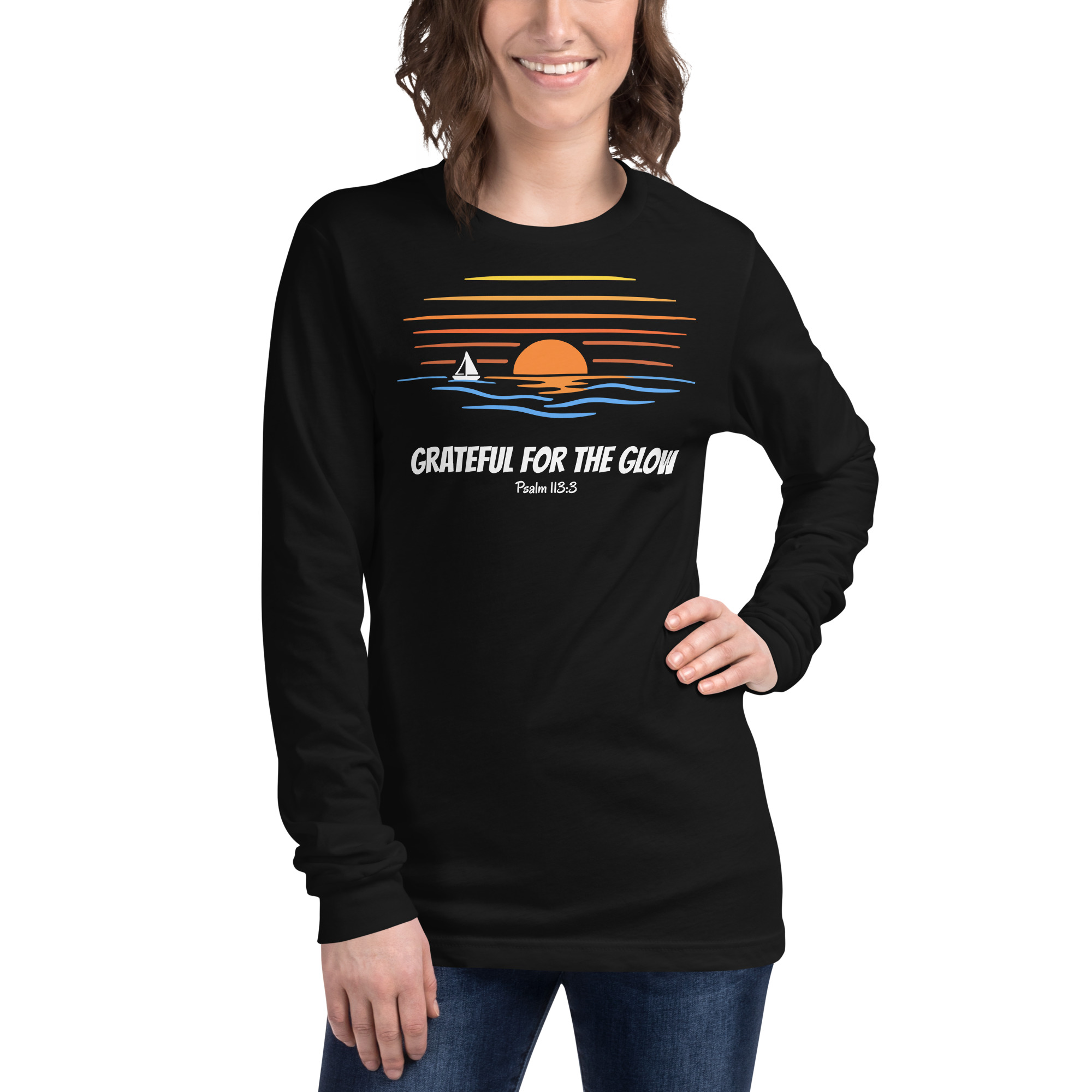 Sunset | Grateful - Long Sleeve Tee